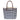 Navy Linen Check All Day Tote
