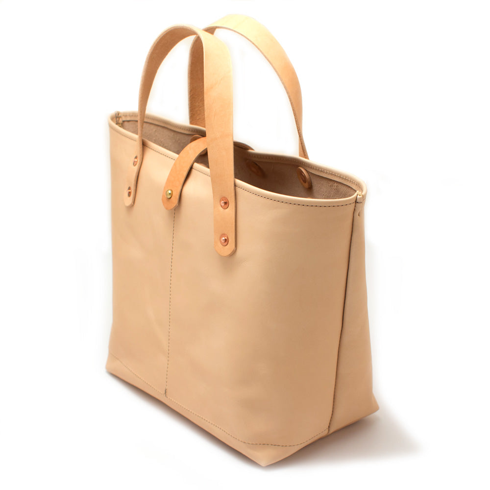 Leather All Day Mini Tote-Blonde