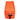 Flame Orange Solid Canvas Travel Toiletry Dopp Kit Bag