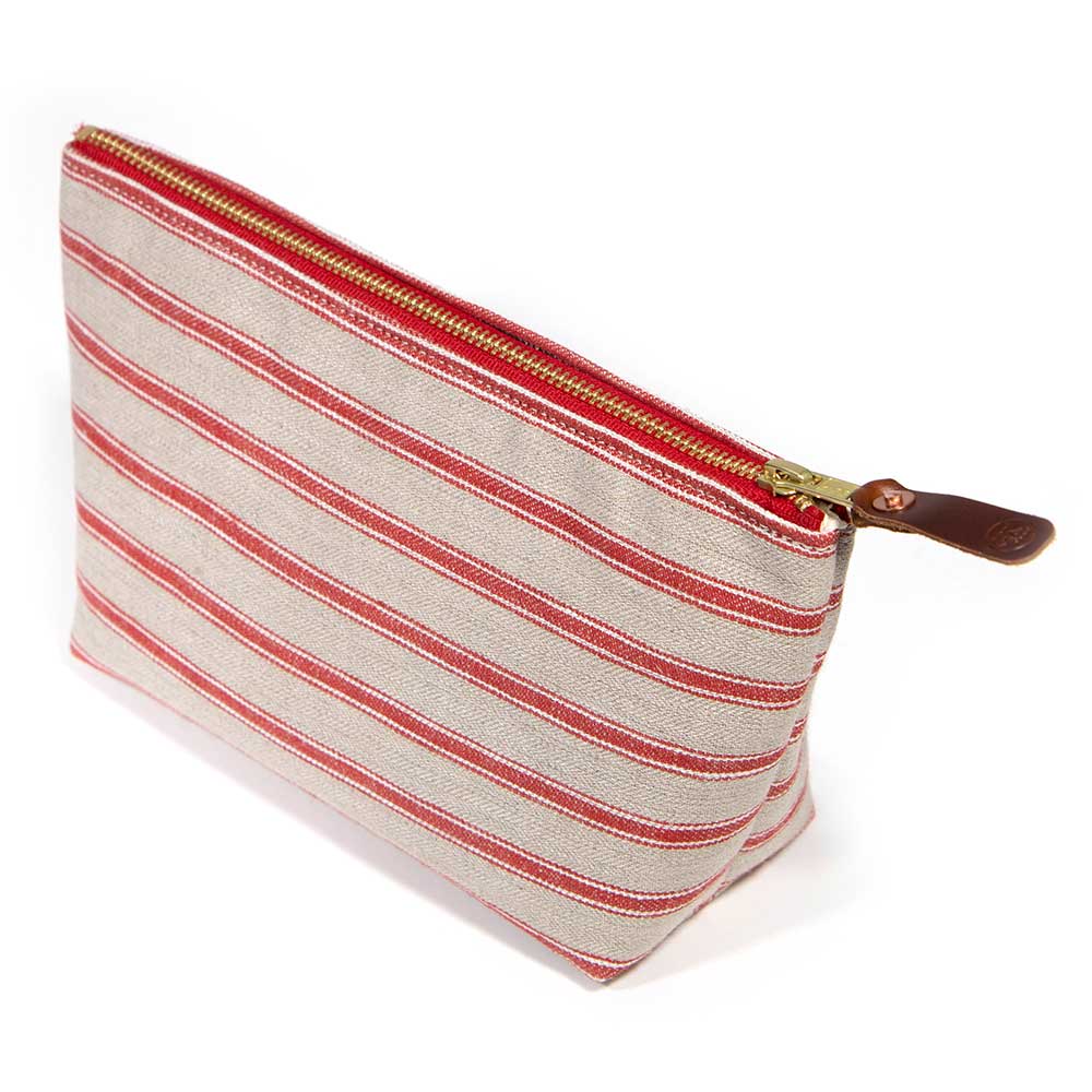 Sailor Stripe Linen Travel Clutch