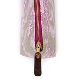 Sand and Rose Toile Travel Clutch