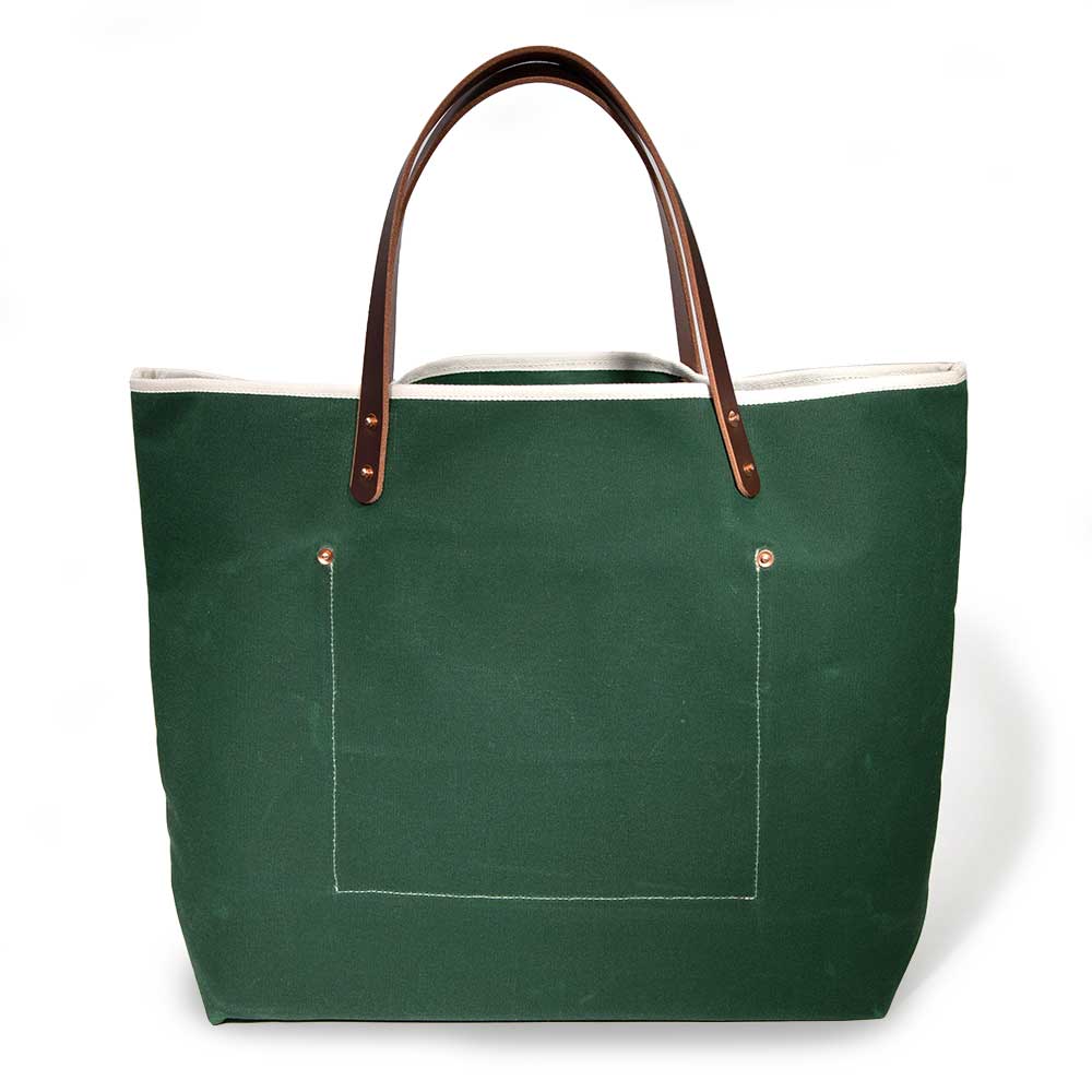 General Knot & Co. Bags One Size / Green Tennis Green Waxed Canvas All Day Tote