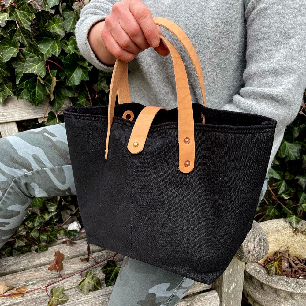 General Knot & Co. Bags One Size / Black Black Waxed Canvas All Day MiniTote