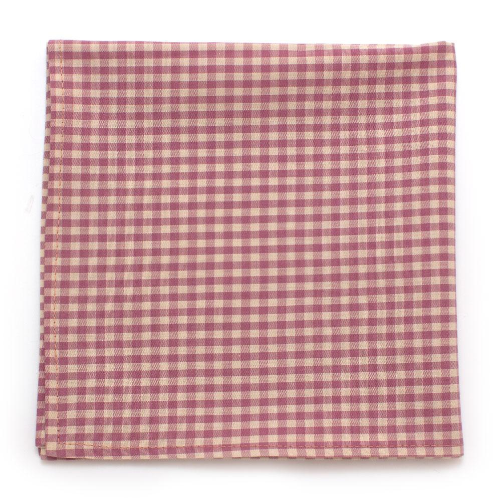 General Knot & Co. Handkerchiefs One Size / Purple Endicott Gingham Square-Lilac
