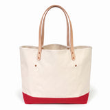 All Day Canvas Tote- Natural/Classic Red
