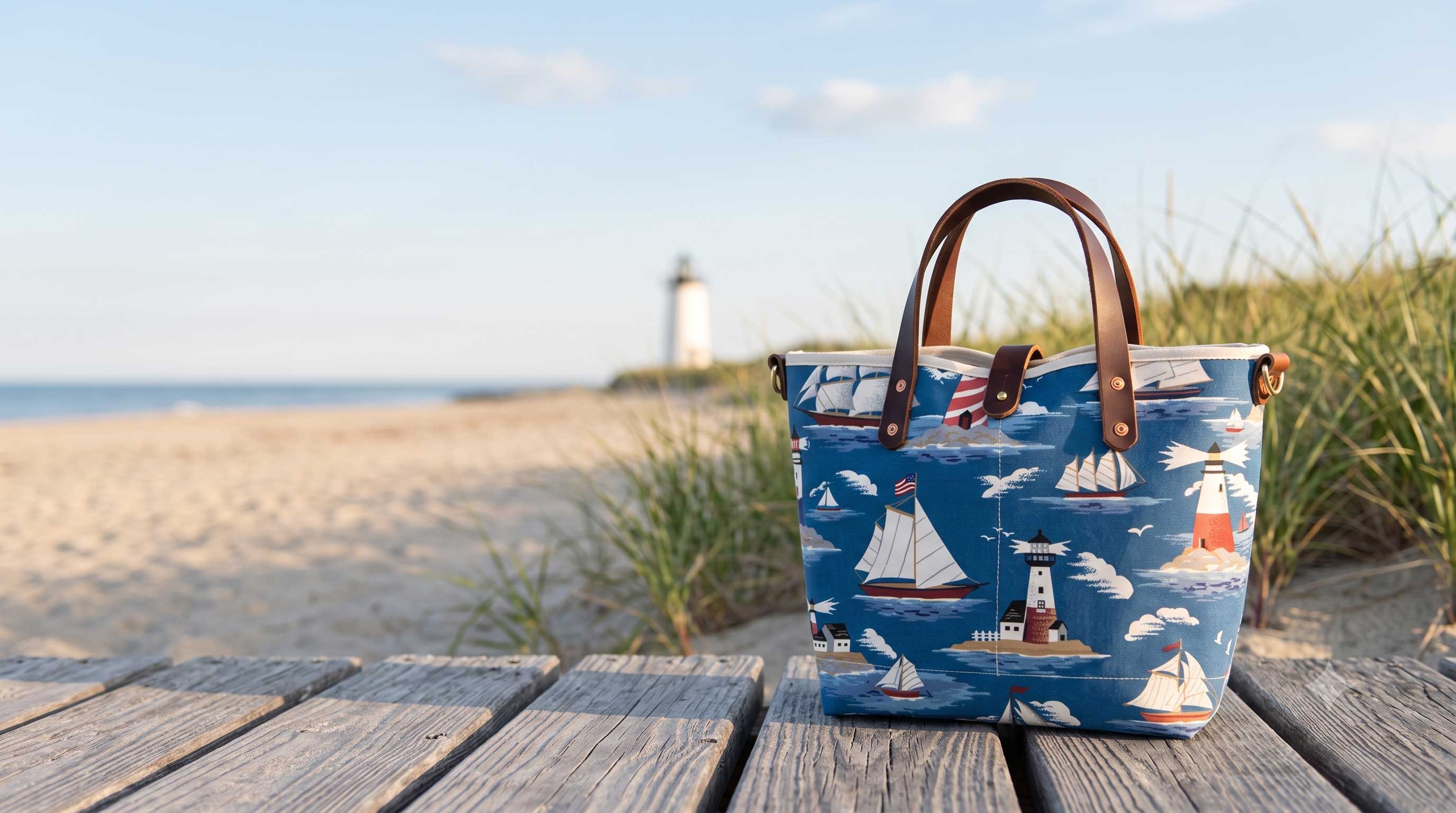 General Knot tote, handmade in Bedford NY