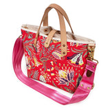 Satin Webbing Cross Body/Shoulder Strap- Rose