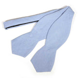 Powder Blue Washed Linen Bow Tie