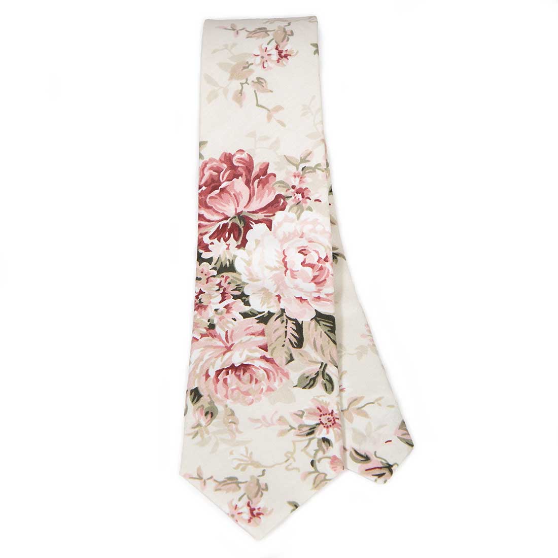 Cabbage Rose Necktie