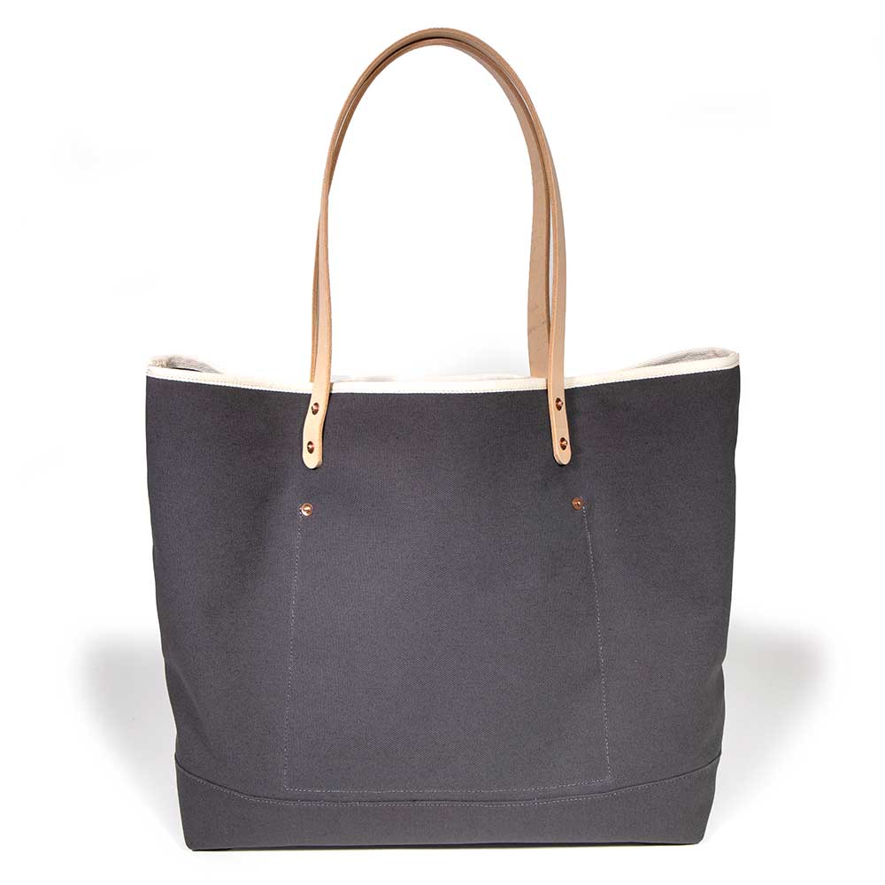 All Day Canvas Bucket Tote Pebble