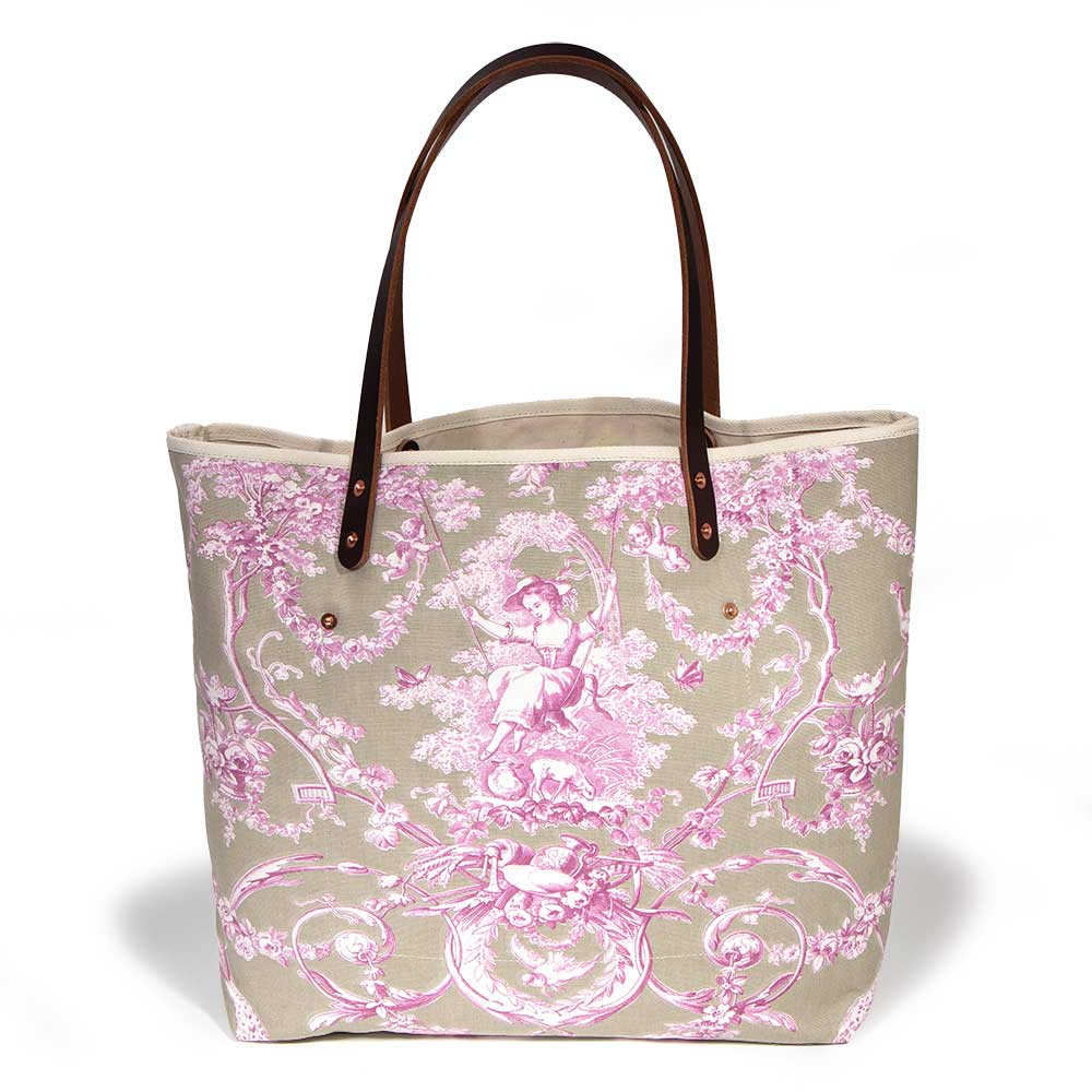 Sand & Rose Toile All Day Tote
