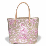 Sand & Rose Toile All Day Tote