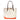 All Day Canvas Bucket Tote-Natural/Flame Orange