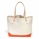 All Day Canvas Tote- Natural/Flame