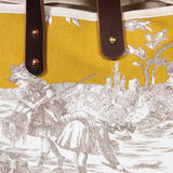 Seaside Toile Mini Tote-Gold