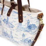 Seaside Toile All Day Mini Tote