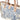 detail blue and white toile mini tote with blonde leather handles