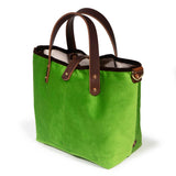 Luxe Velvet Mini Tote- Fern
