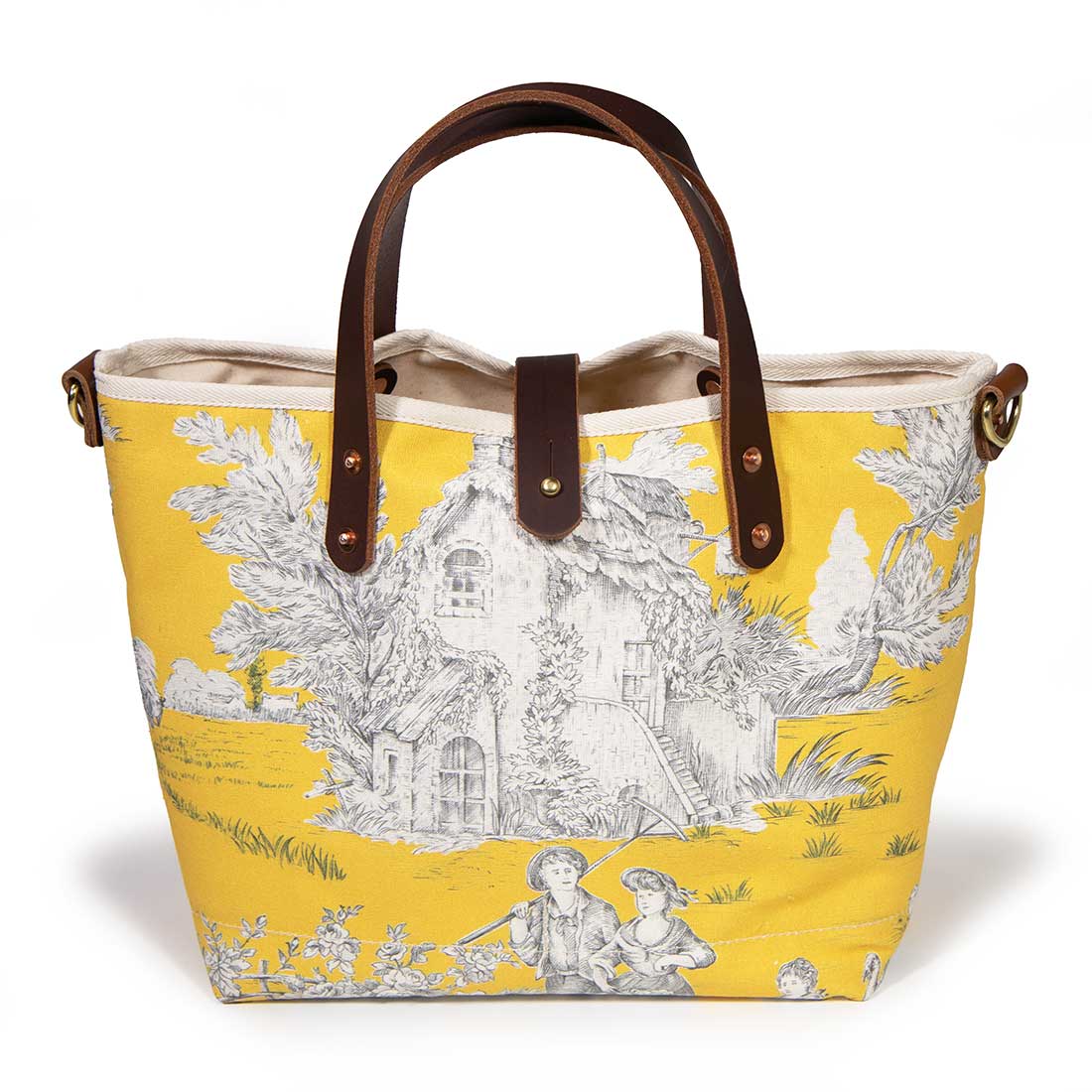 Vintage Sunshine Toile All Day Mini Tote
