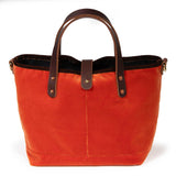 Luxe Velvet Mini Tote-Flame