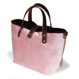 Luxe Velvet Mini Tote-Rose Quartz