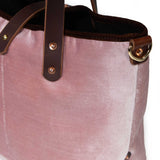 Luxe Velvet Mini Tote-Rose Quartz