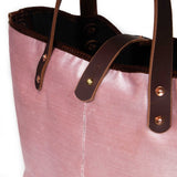 Luxe Velvet Mini Tote-Rose Quartz