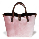 Luxe Velvet Mini Tote-Rose Quartz