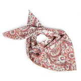 Soft Paisley Block Print Bandana