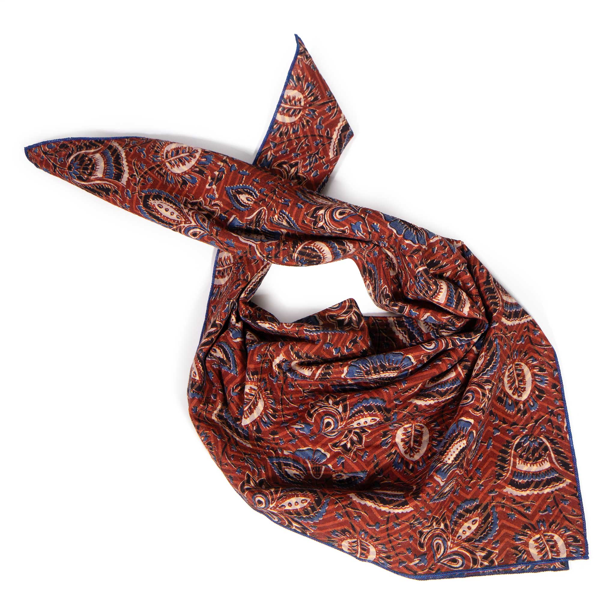 Flora & Vines Block Print Bandana