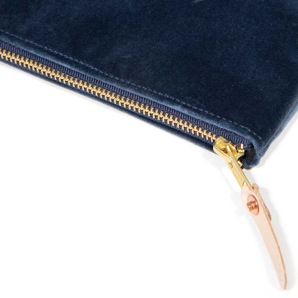 Velvet Jewel Pouch- Wedgewood Blue