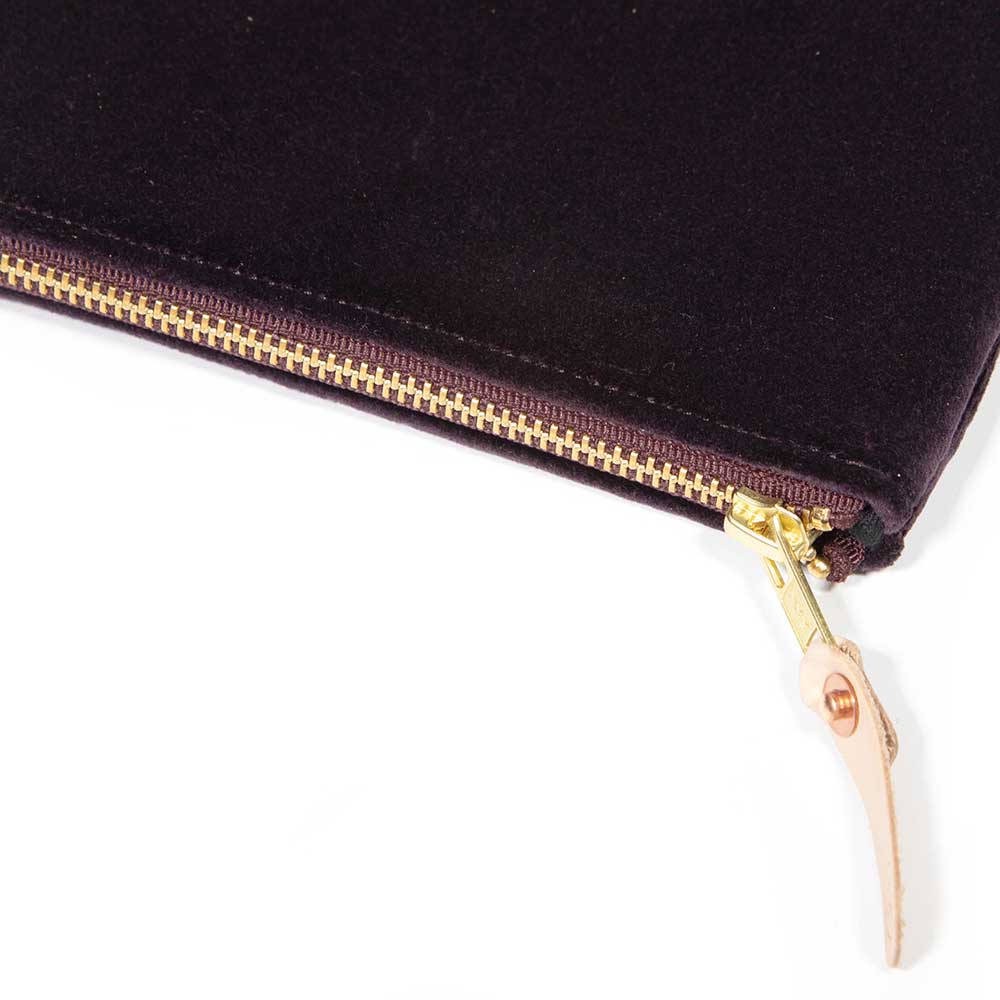 Velvet Jewel Pouch- Aubergine