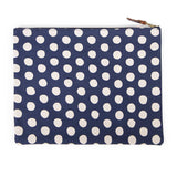 Navy Dot & Stripe Laptop Sleeve/Carryall Large