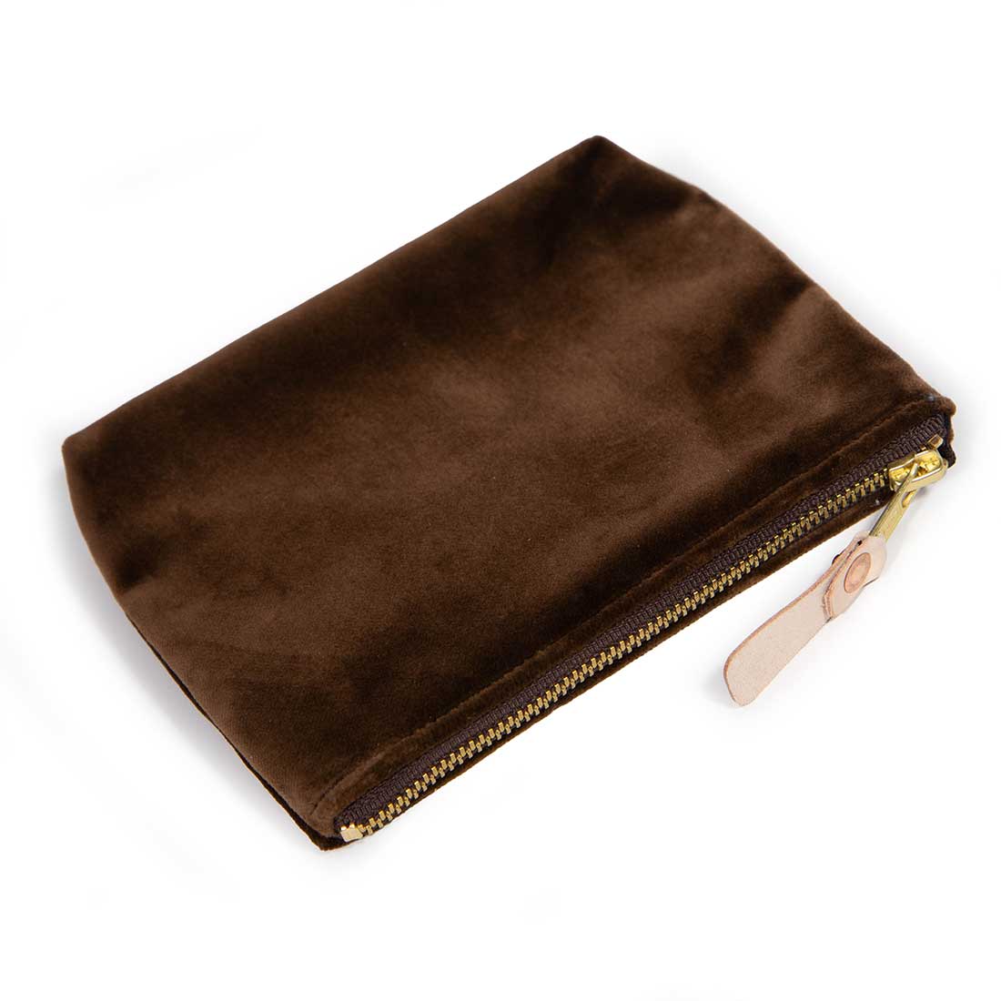 Velvet Jewel Pouch- Walnut