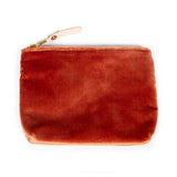 Velvet Jewel Pouch-Papaya