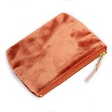 Velvet Jewel Pouch-Papaya