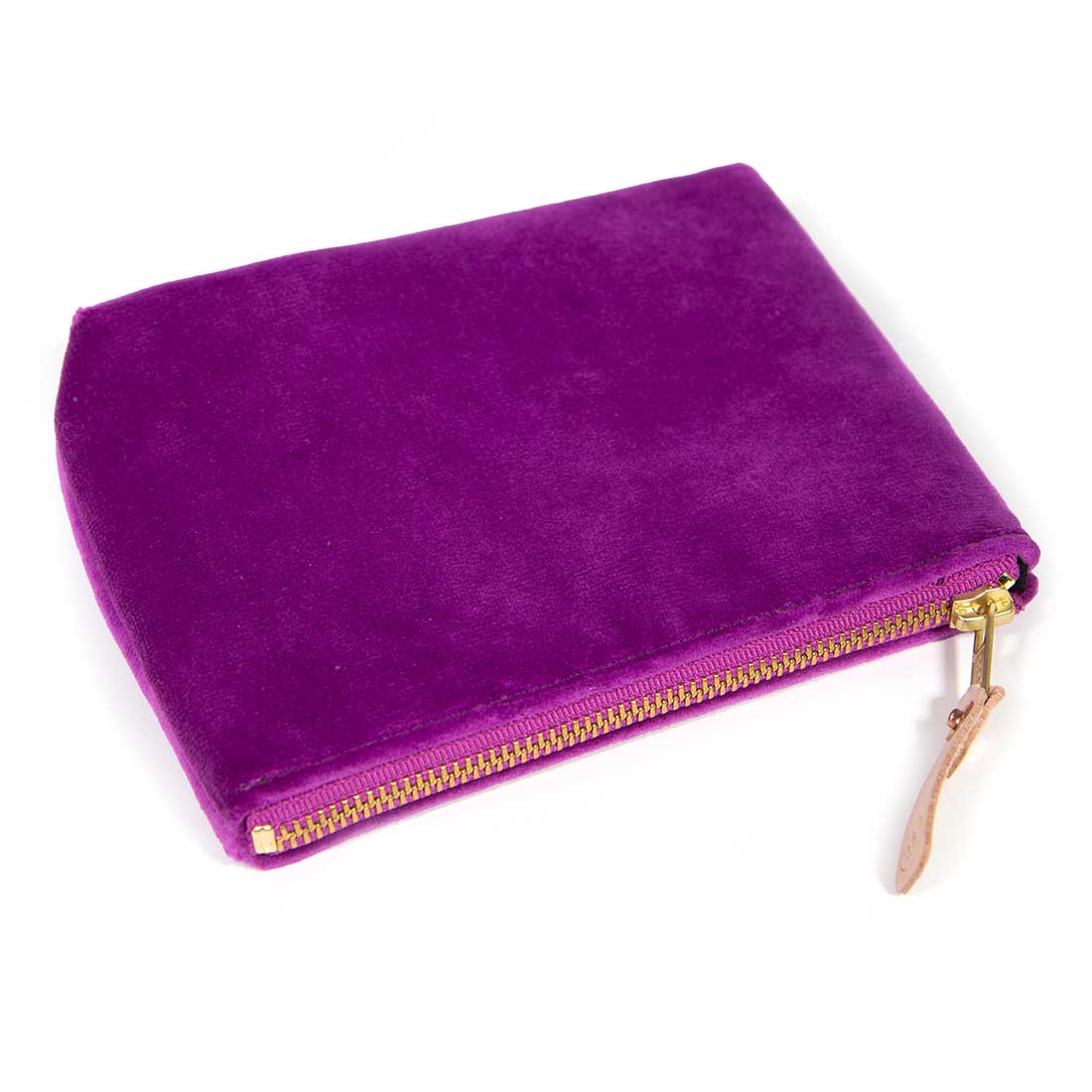 Velvet Jewel Pouch-Fucshia