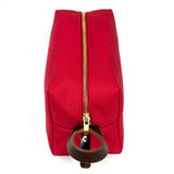 Classic Red Canvas Travel Kit