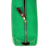 Kelly Green Canvas Travel Kit