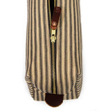 Black Ticking Stripe Travel Kit