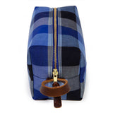 Vintage Blue Check Travel Kit