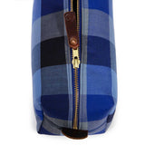 Vintage Blue Check Travel Kit
