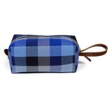 Vintage Blue Check Travel Kit