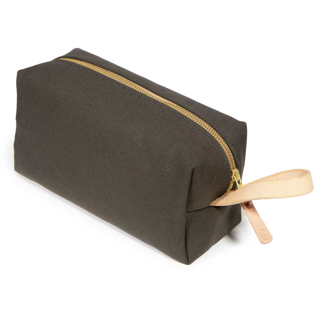 Dark Olive Canvas Travel Kit