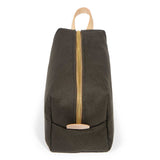 Dark Olive Canvas Travel Kit