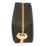 Dark Olive Canvas Travel Kit