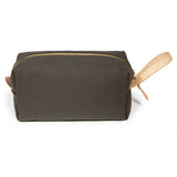 Dark Olive Canvas Travel Kit