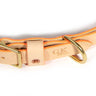 General Knot & Co. Dog Collars Small / Neon Orange Blonde Leather Dog Collar - Neon Orange