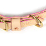 General Knot & Co. Dog Collars Small / Petal Pink Blonde Leather Dog Collar -Petal Pink