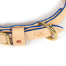 General Knot & Co. Dog Collars Small / Bright Blue Blonde Leather Dog Collar -Bright Blue